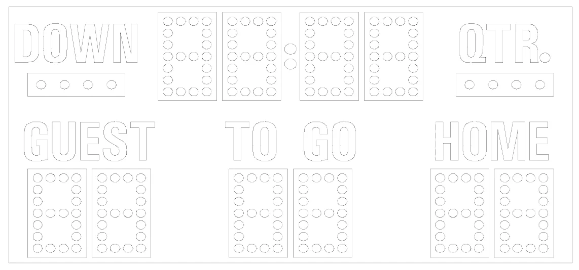 Model MM-335 Manual — scoreboard face as shown in the manual