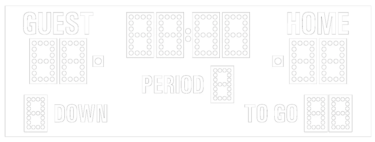 Model MP-323 Manual — scoreboard face as shown in the manual