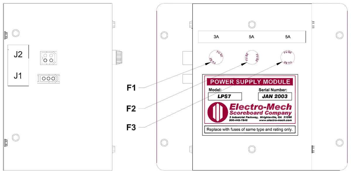 Figure 17 LPS7 Fuse Locations