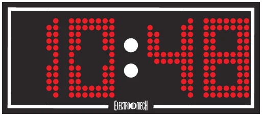 Model LX7406 scoreboard face — Indoor, Locker Room Clock