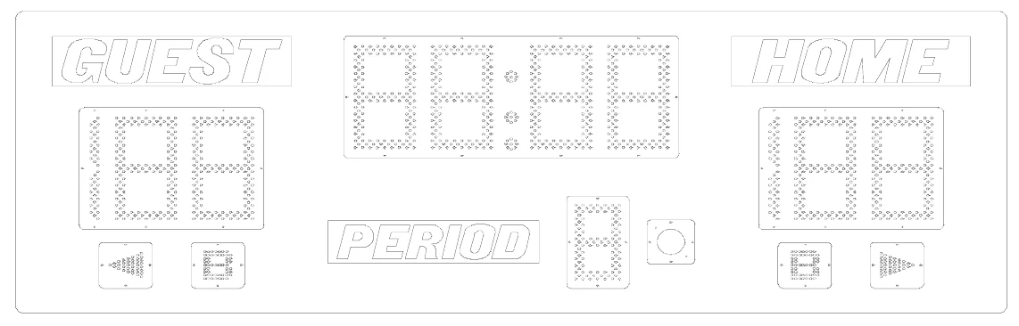 Model 2350 Manual — scoreboard face as shown in the manual
