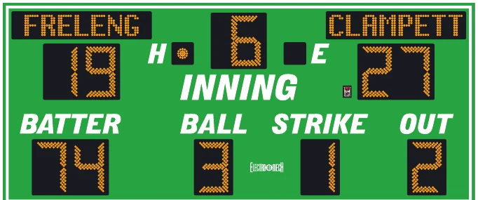 Model LX1370-ETN scoreboard face — Outdoor, Baseball / Softball
