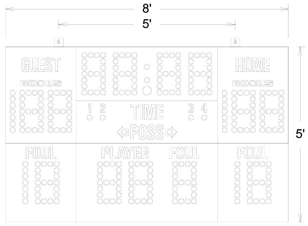 Figure 1 MP-259/220 Mounting Points