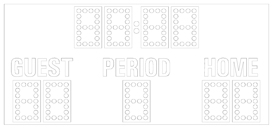 Model MM-365 Manual — scoreboard face as shown in the manual