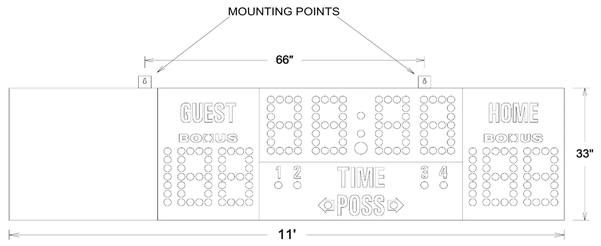 Figure 2 MP-269 Mounting Points — MOUNTING POINTS
