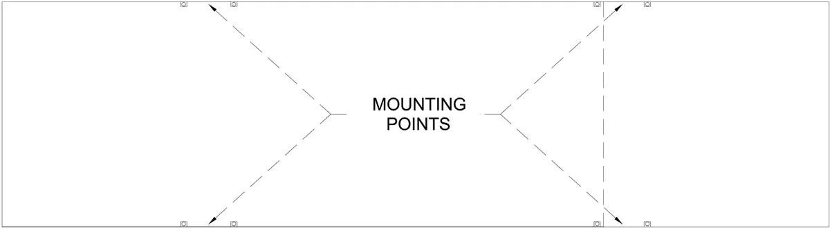 Figure 3 Mounting Points (With and Without a Side ID Panel)