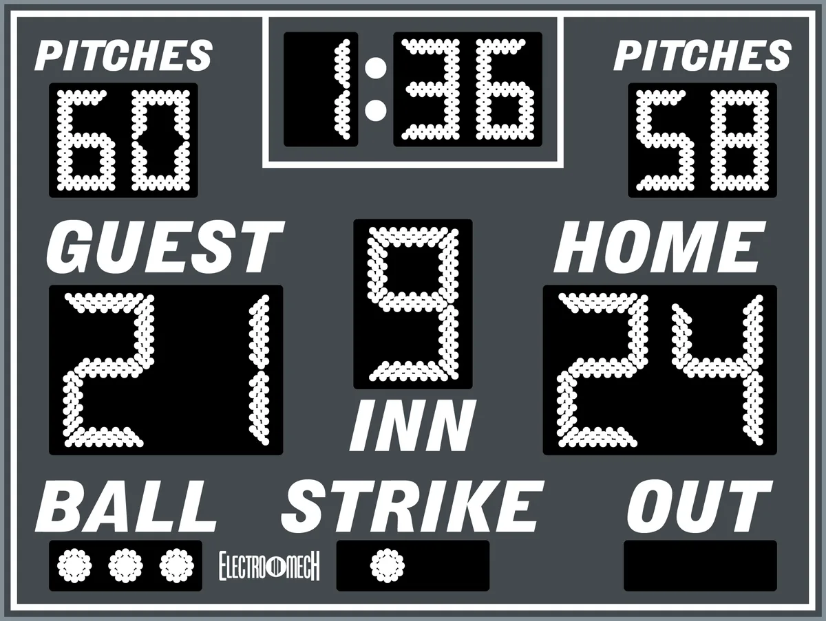 Model 1131 Manual — scoreboard face as shown in the manual