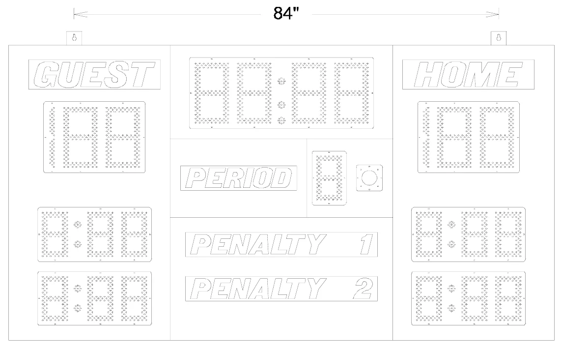 Figure 1 Model 8650 Mounting Points