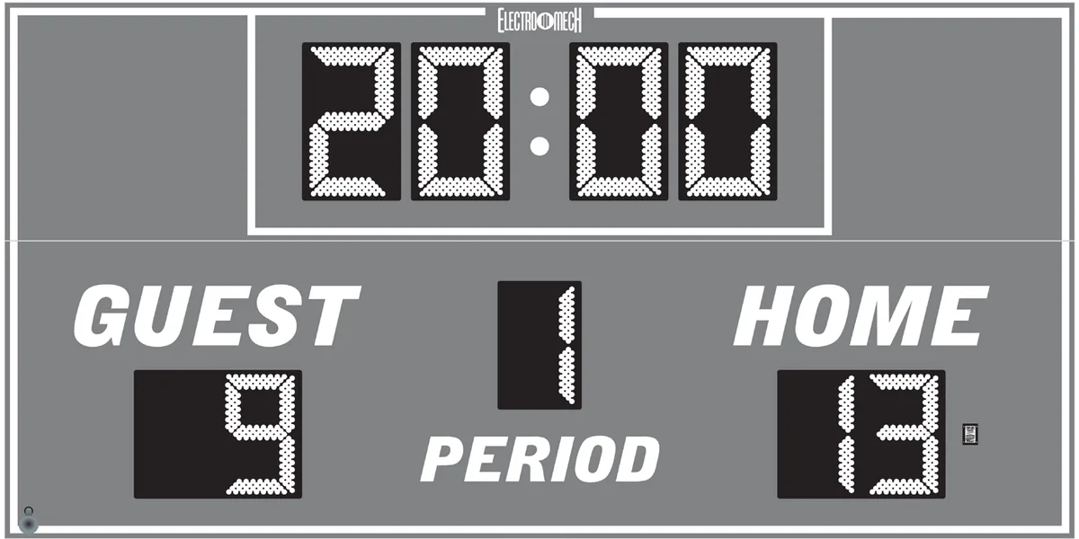 Model LX6370 — scoreboard face as shown in the manual