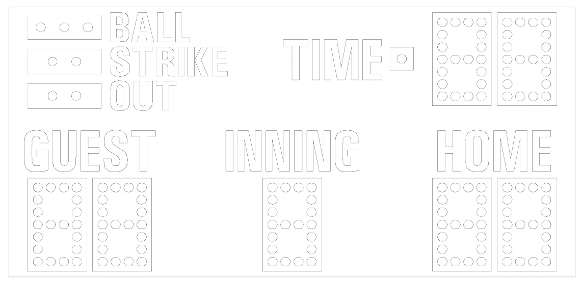 Model MM-134 Manual — scoreboard face as shown in the manual