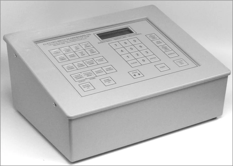 Owner's Handbook — scoreboard face as shown in the manual