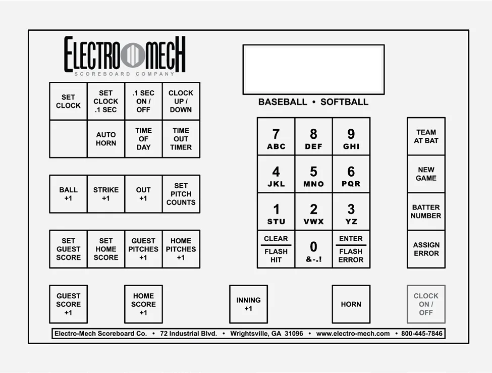 MP Controller Manual for CX Baseball with 3-Digit Timer — illustration from page 10