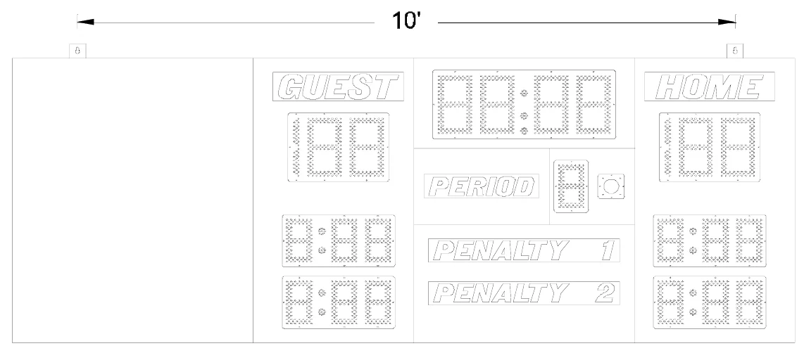 Figure 2 Model 8650 with Side Sponsor Panel Mounting Points