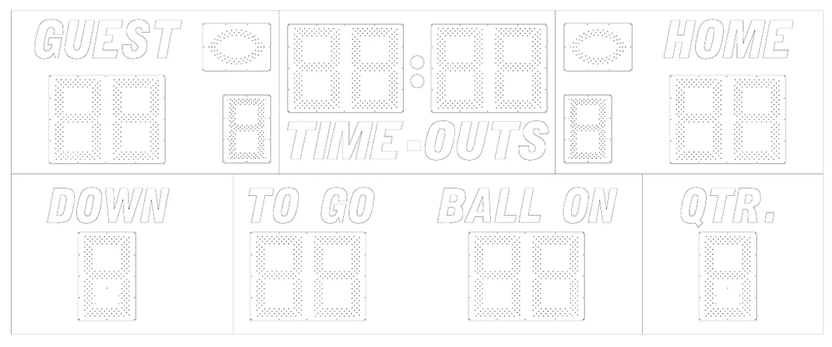 Model 3270 Manual — scoreboard face as shown in the manual