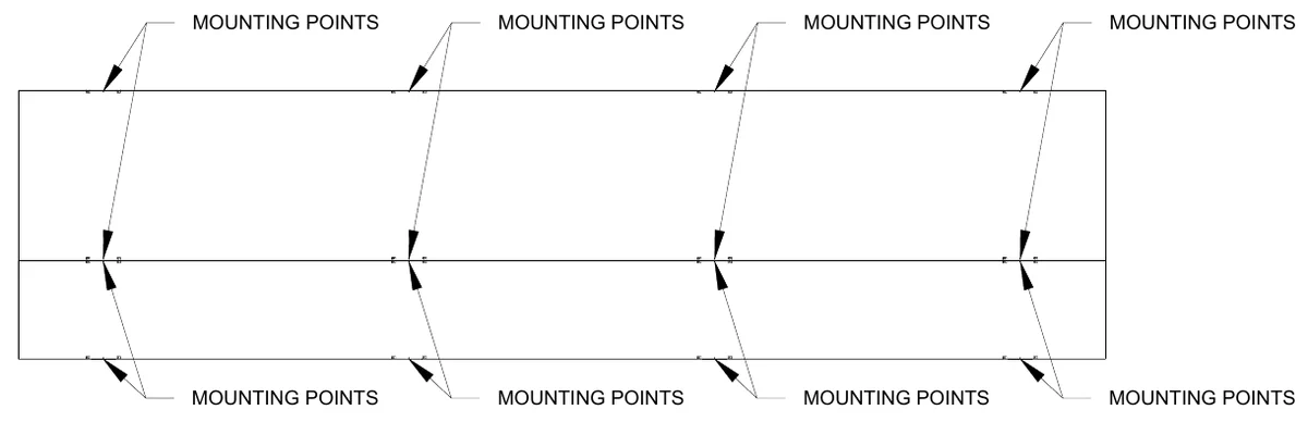 Figure 4 Mounting Points — MOUNTING POINTS, MOUNTING POINTS, MOUNTING POINTS, MOUNTING POINTS, MOUNTING POINTS, MOUNTING POINTS, MOUNTING POINTS, MOUNTING POINTS