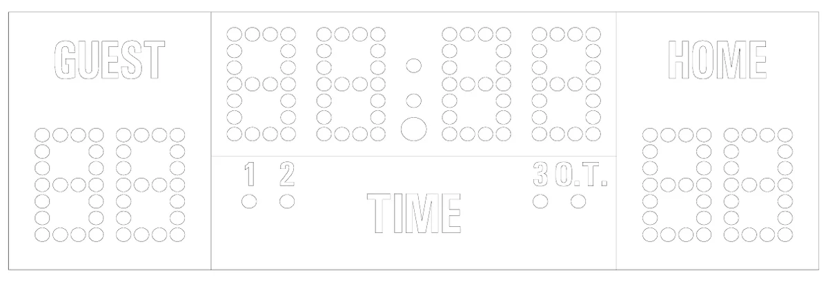 Model MP-9450 Manual — scoreboard face as shown in the manual