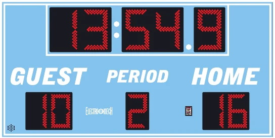 Model LX6655 scoreboard face — Outdoor, Multi-Sport