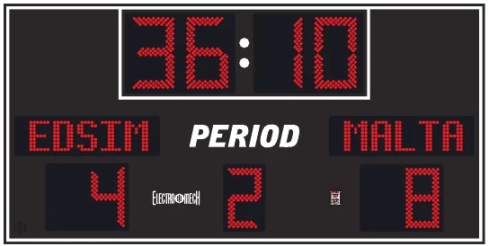 Model LX6650-ETN scoreboard face — Outdoor, Multi-Sport