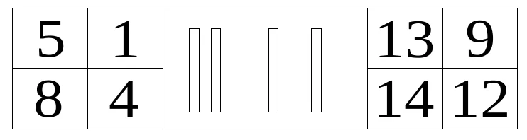 Figure 13 Relay Socket Pin Numbers — 5 1 8 4, 13 9 14 12