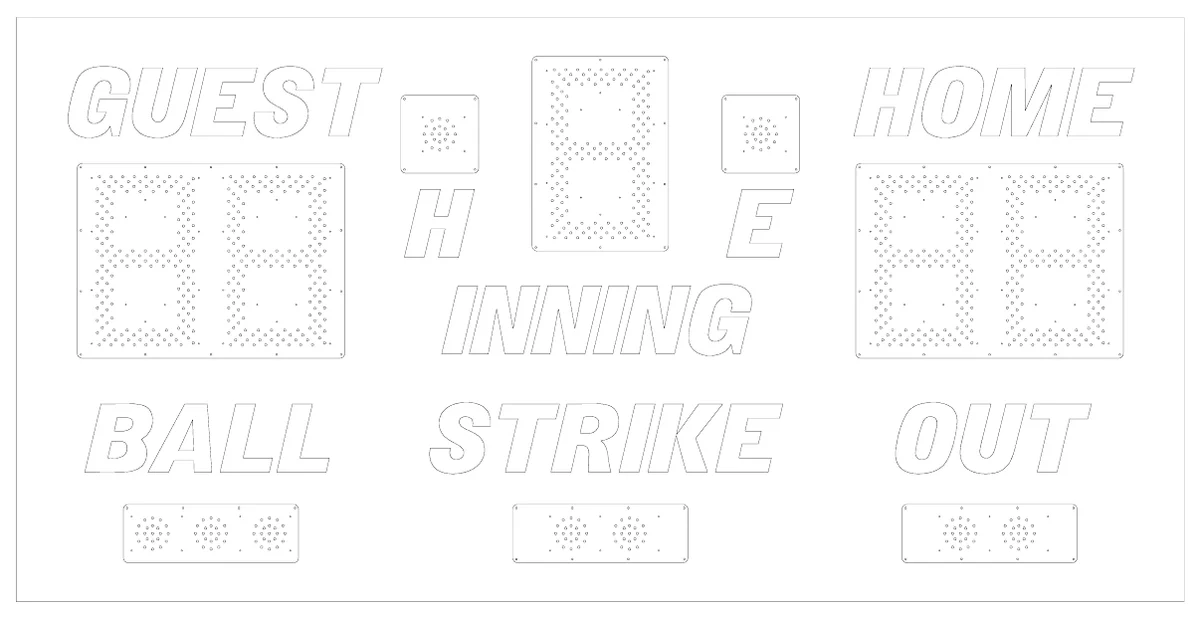 Model 1060 Manual — scoreboard face as shown in the manual