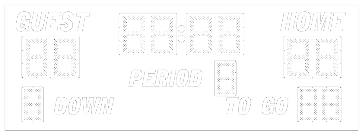 Model 3230 Manual — scoreboard face as shown in the manual