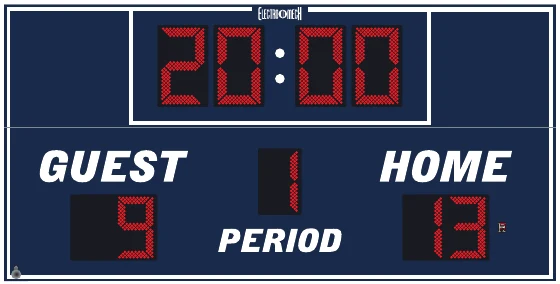 Model LX6370 scoreboard face — Outdoor, Multi-Sport