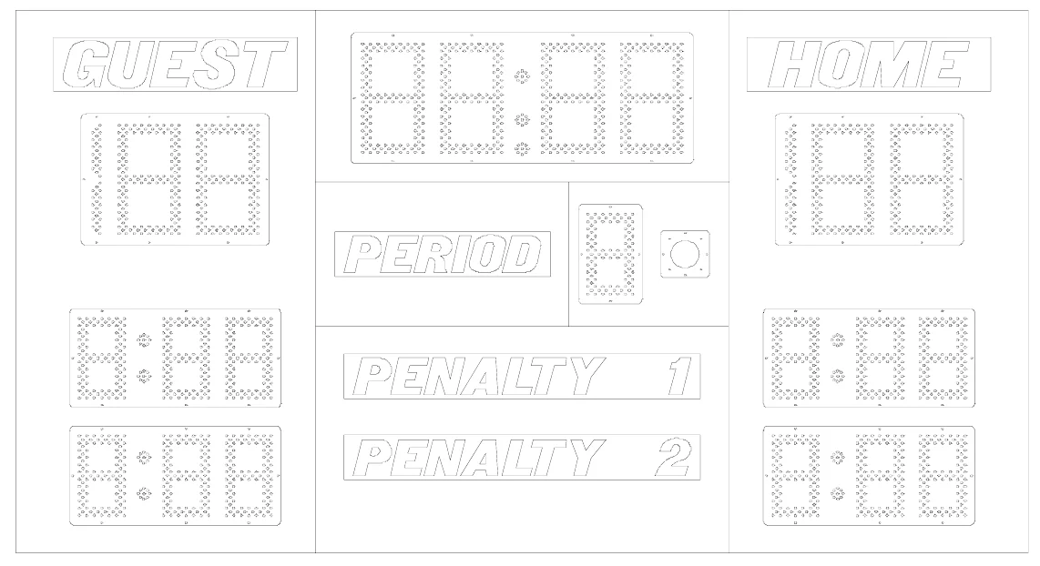 Model 8650 Manual — scoreboard face as shown in the manual