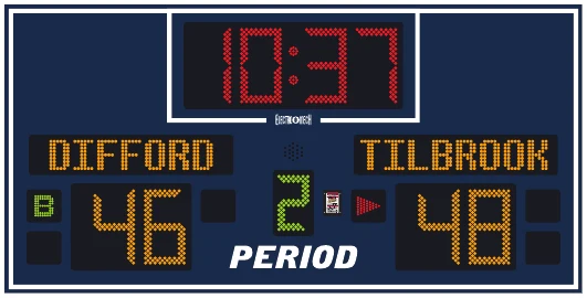 Model LX2340-ETN scoreboard face — Indoor, Basketball / Multi-Sport