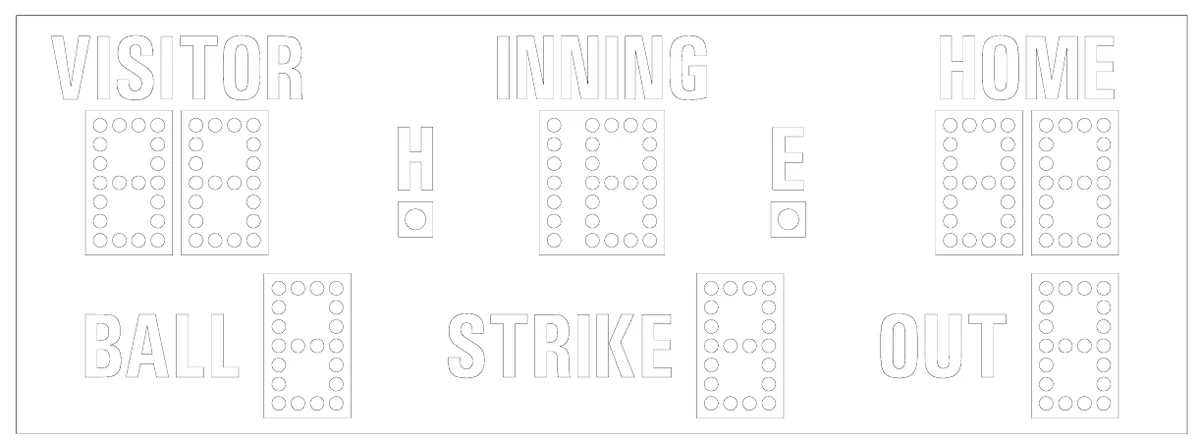 Model MM-120 Manual — scoreboard face as shown in the manual