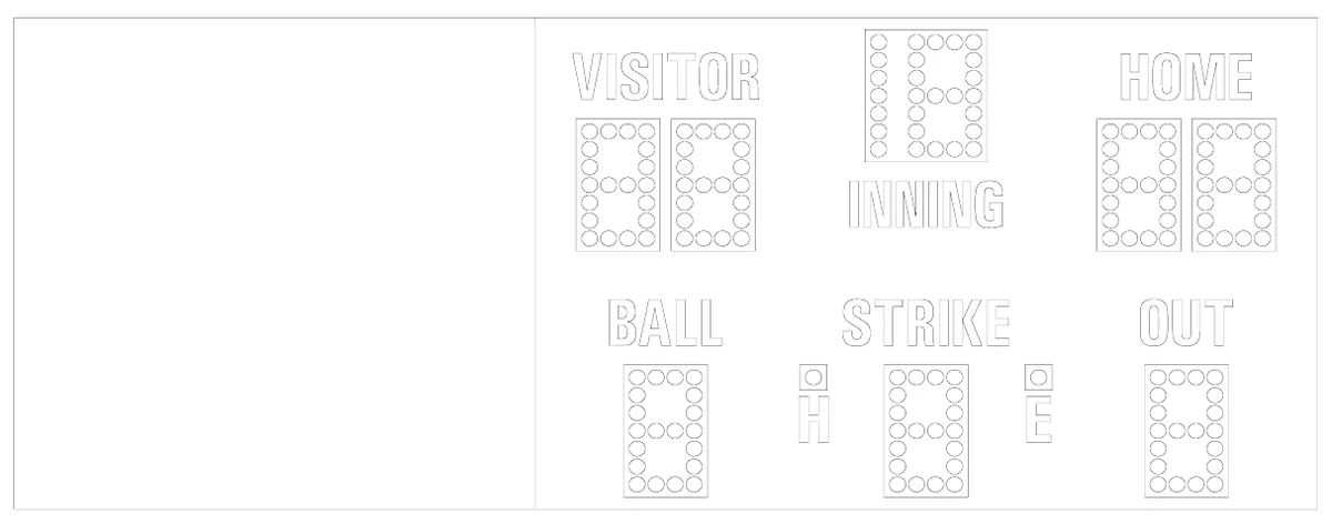 Model MM-128 Manual — scoreboard face as shown in the manual
