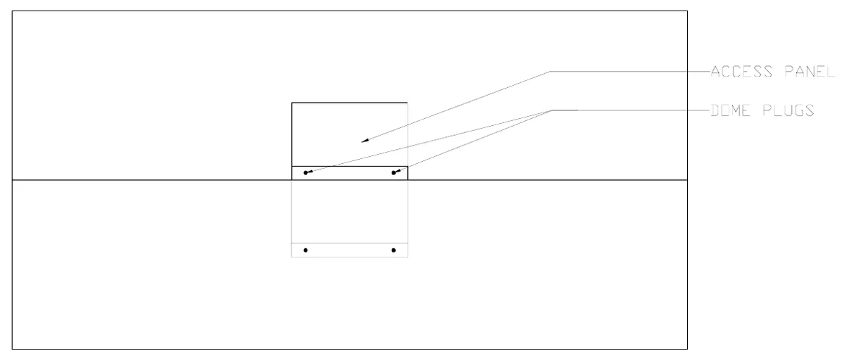 Figure 6 Upper Section Rear Access Panel