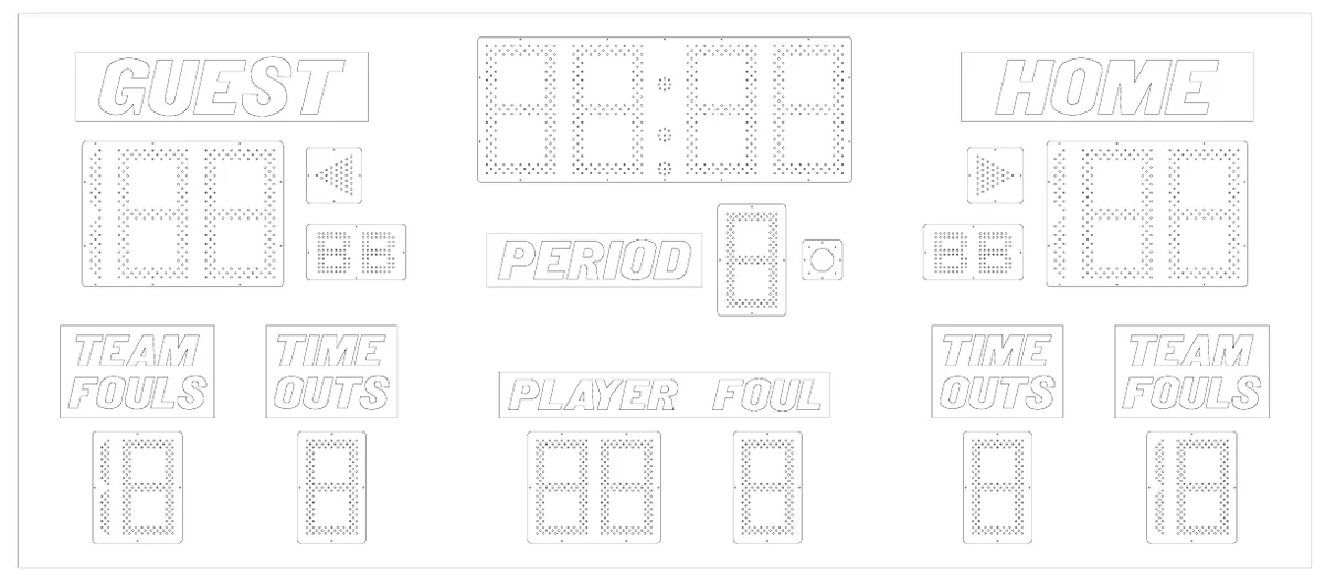 Model 2770 Manual — scoreboard face as shown in the manual