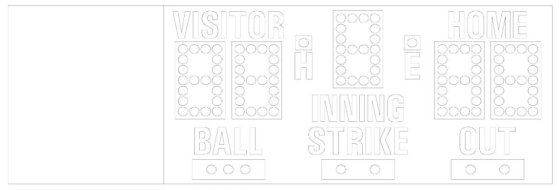 Model MM-168 Manual — scoreboard face as shown in the manual