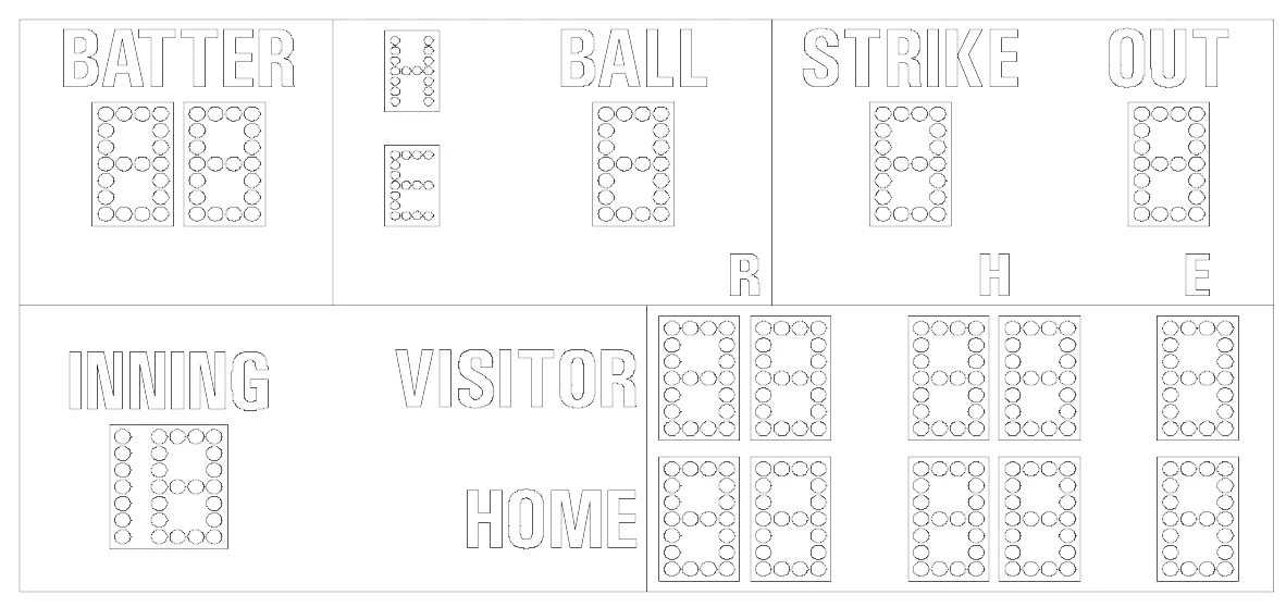 Model MP-140 Manual — scoreboard face as shown in the manual