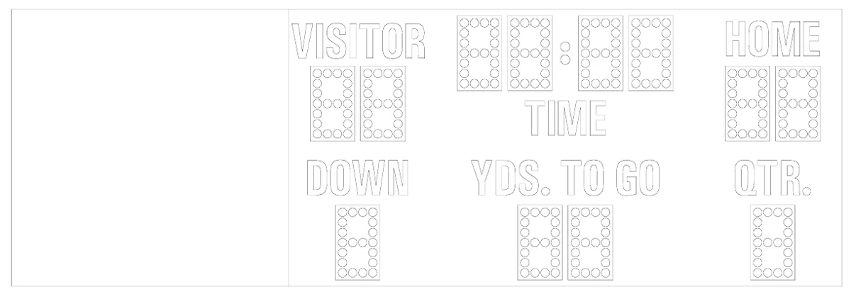 Model MP-328 Manual — scoreboard face as shown in the manual