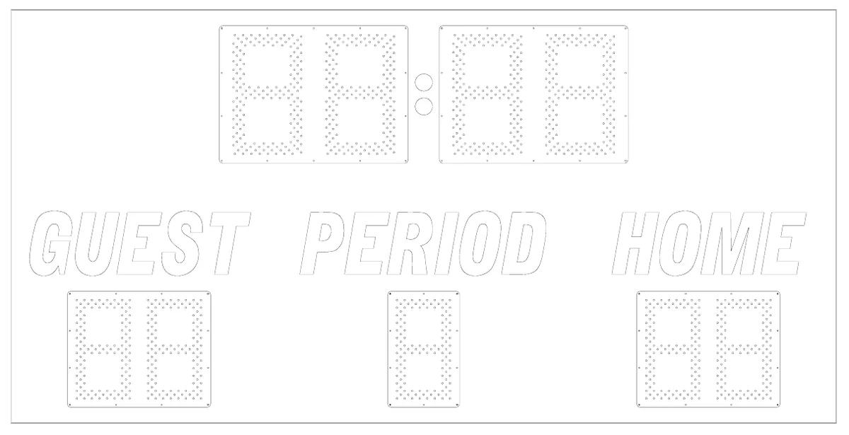 Model 6650 Manual — scoreboard face as shown in the manual