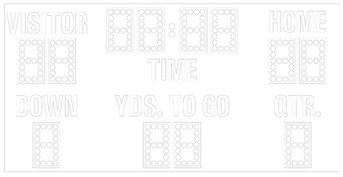 Model MP-325 Manual — scoreboard face as shown in the manual