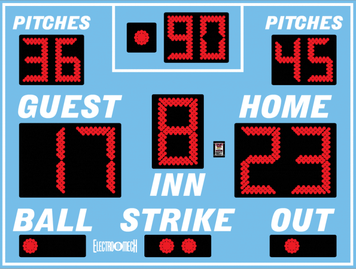 Model LX1132 Baseball Scoreboard