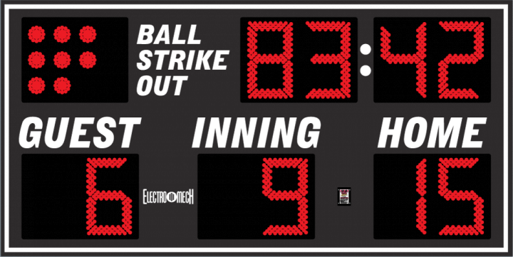 LX1360 Baseball Scoreboard