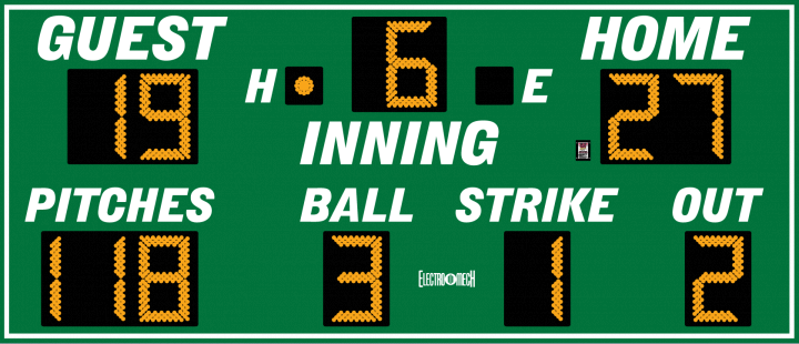 Model LX1373 Baseball Scoreboard