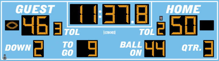 Model LX3625 Football Scoreboard