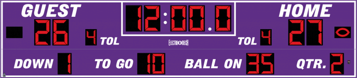 Model LX3845 Football Scoreboard
