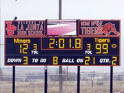 Custom Football Scoreboard with Message Center