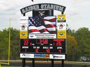 Custom Football Scoreboard with 22mm 160x288 Video Display