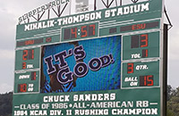 Custom Football Scoreboard with 20mm 176x304 Live Video Display